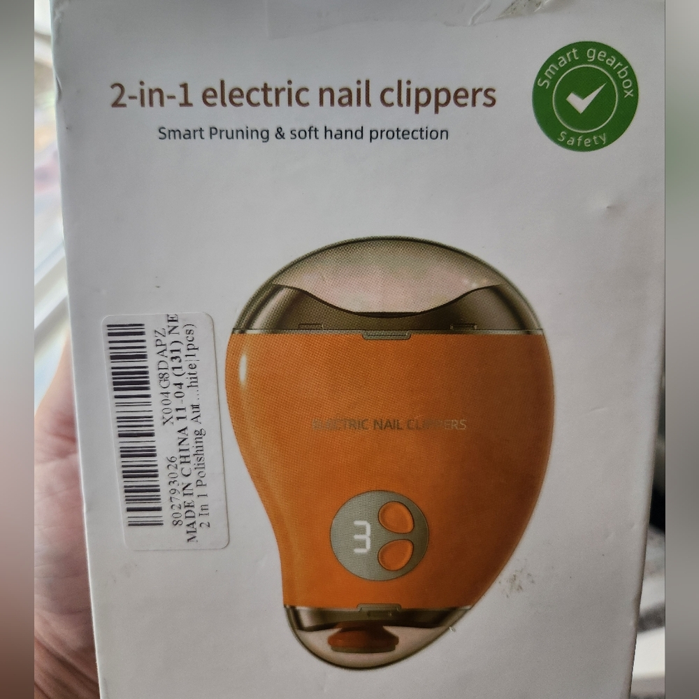 Electric Nail Clippers - Orange